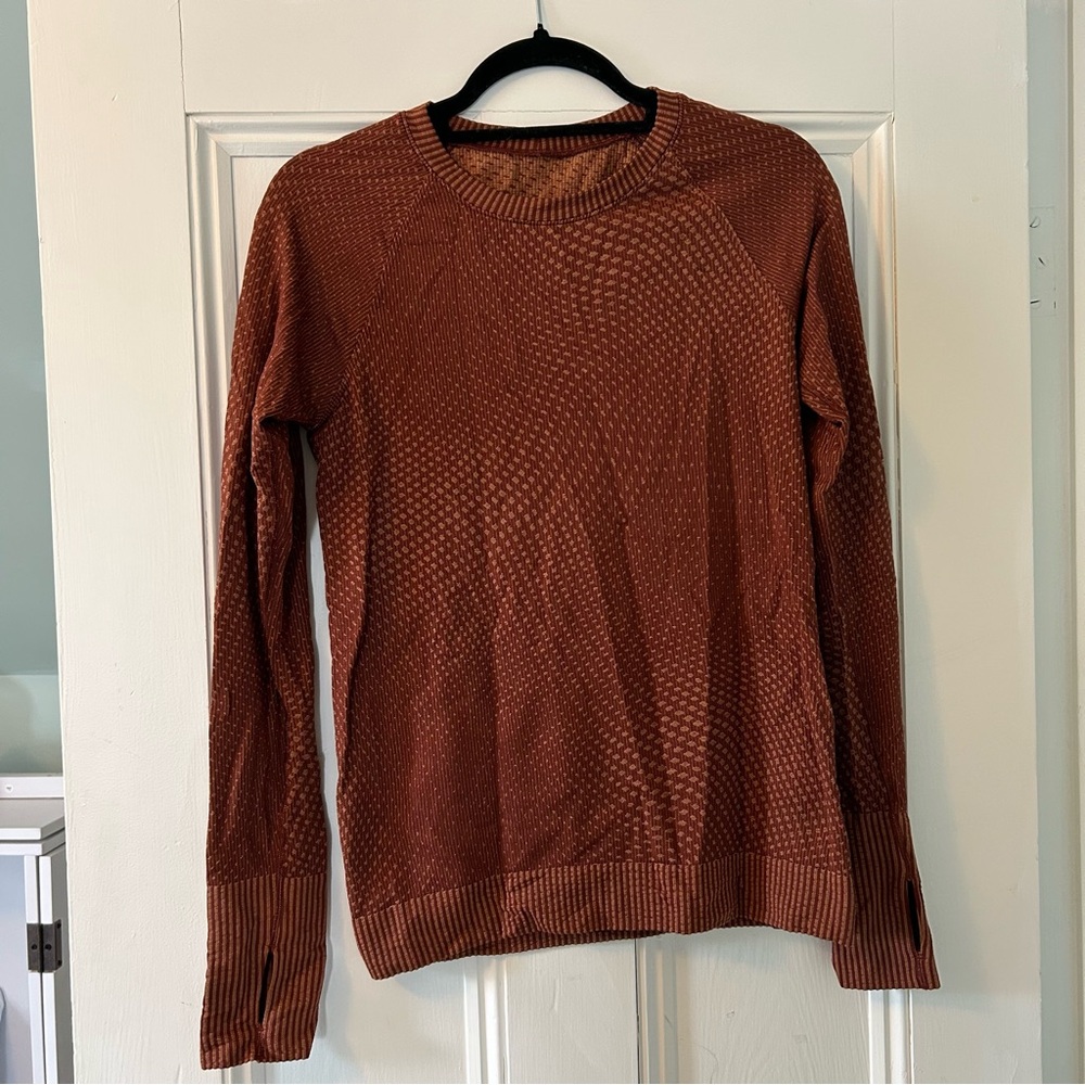 lululemon athletica Rest Less Pullover Grid Warp Top